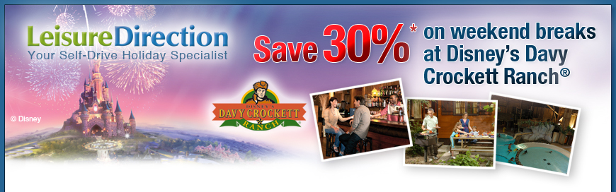 Save 30% on weekend breaks at Disney's Davy Crockett Ranch&reg;