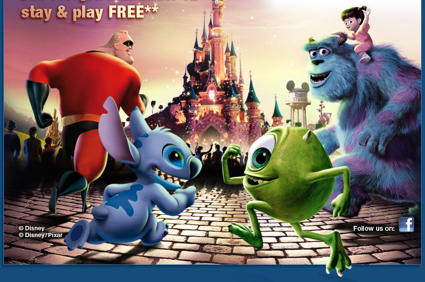Book Disneyland&reg; Paris by 31st January 2012 and Save up to 30%* Plus Kids under 12 stay & play FREE!**