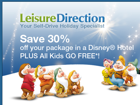 Save 30% off your package in a Disney&reg; Hotel PLUS All Kids GO FREE*!